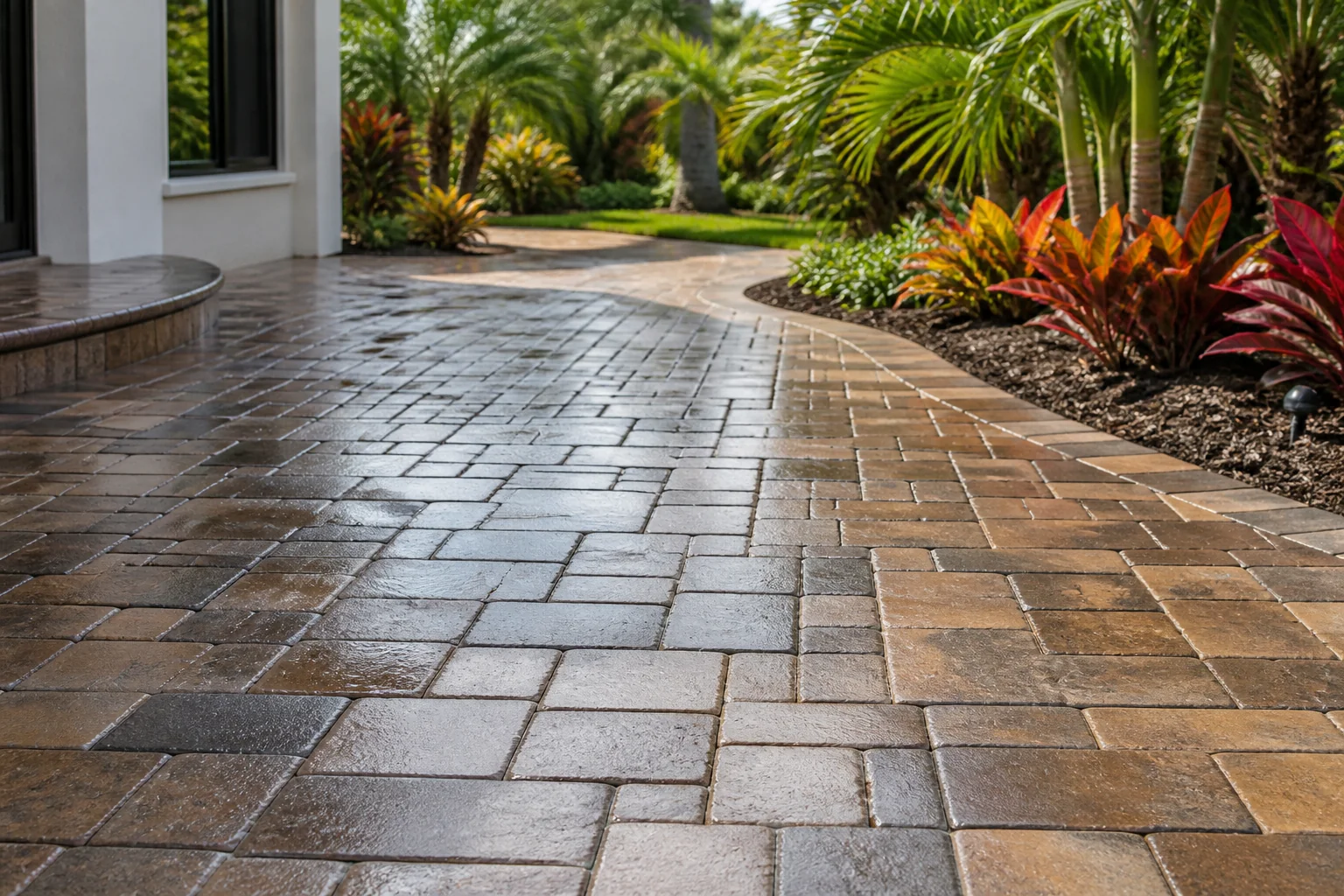 Paver sealing service example