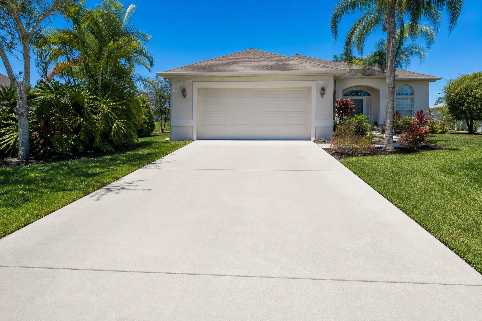 Driveway after wash