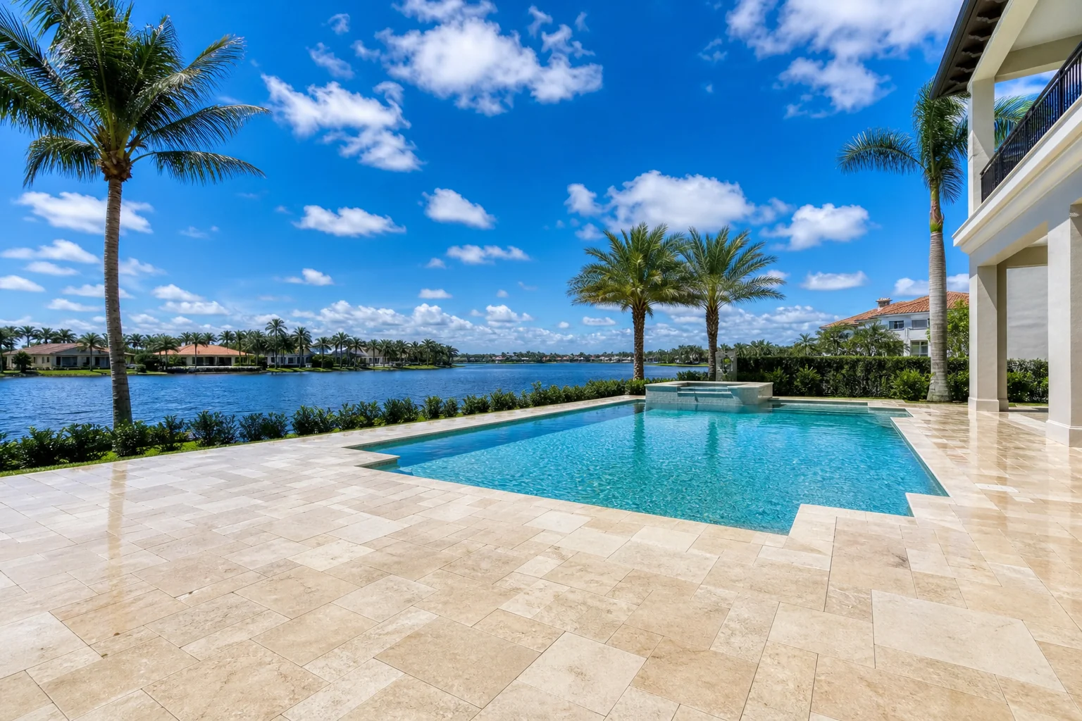 Pool deck after wash