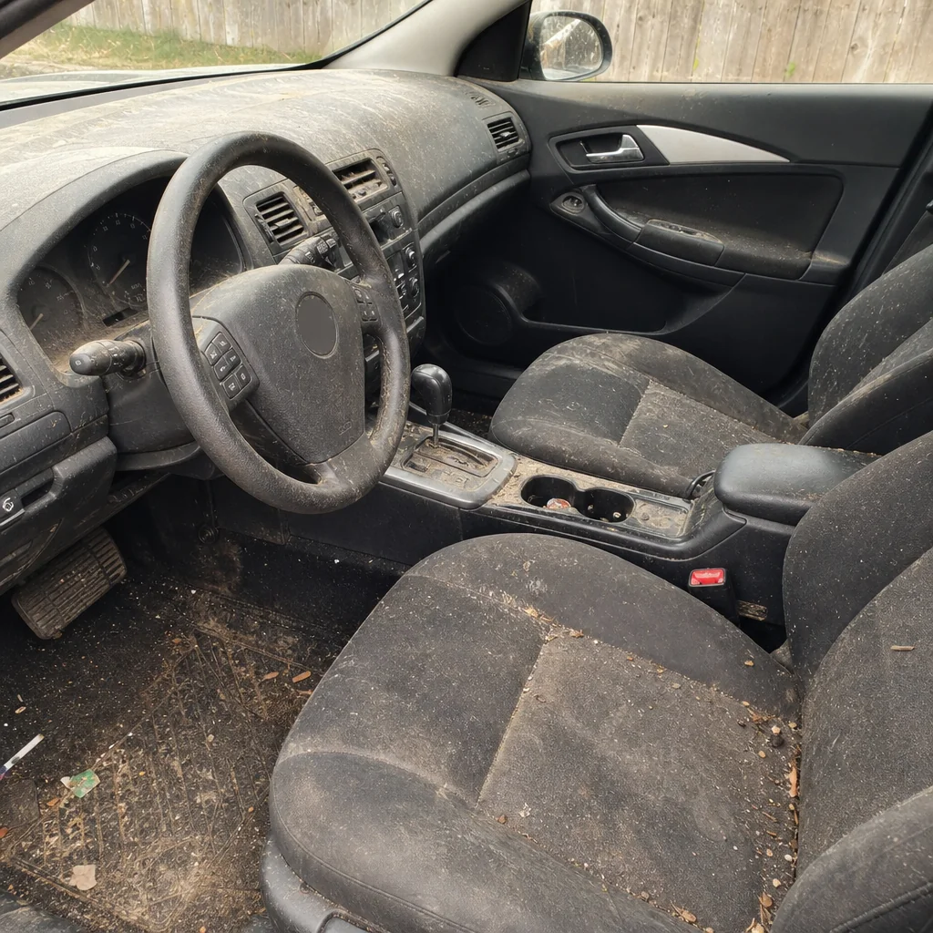 Car interior before