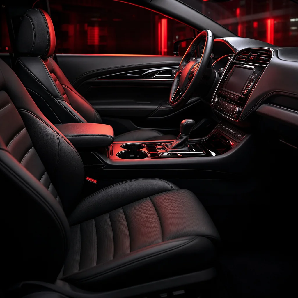 Detailed car interior