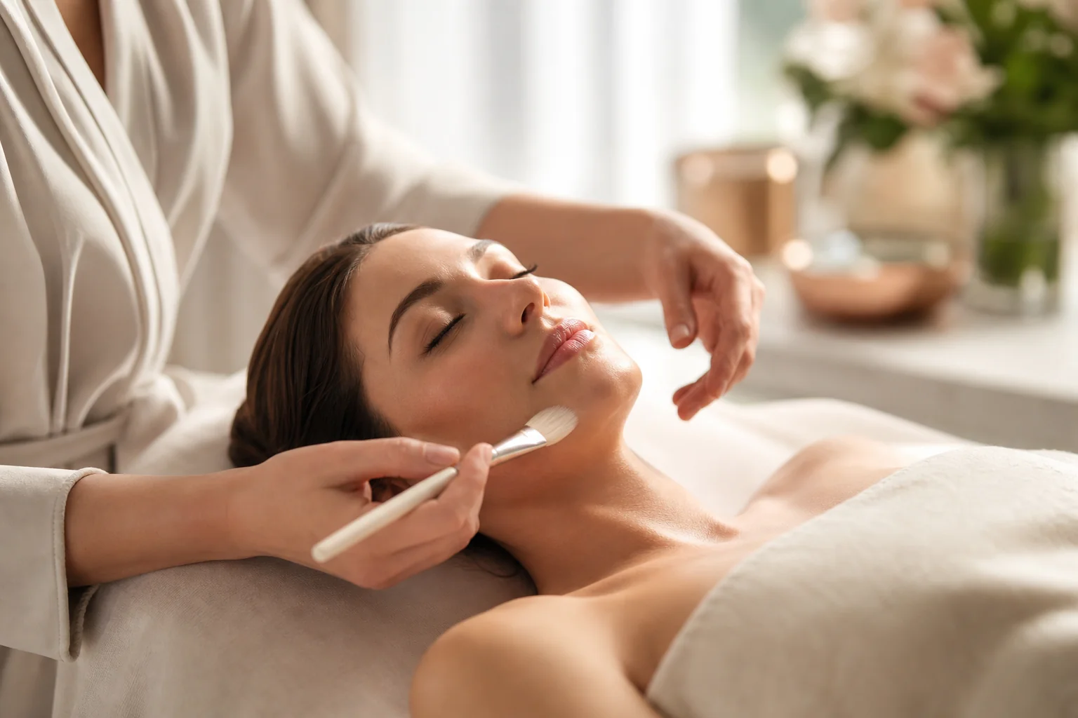 A calm med spa consultation