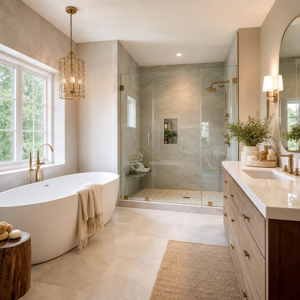 Remodeled bathroom